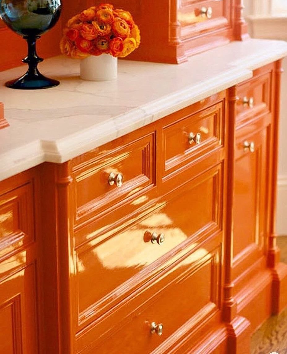 Столешница оранжевая мрамор