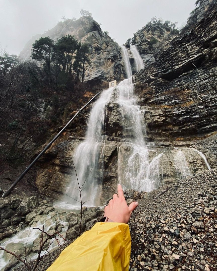Водопад Учан-Су летом
