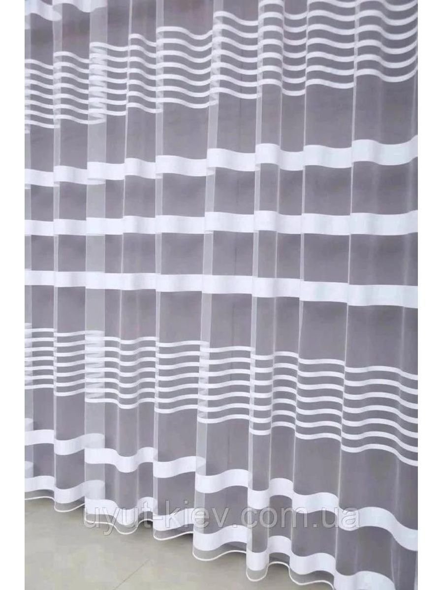 Тюль турецкая с полосками