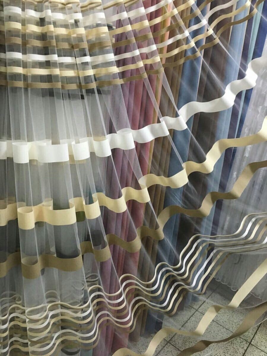 Тюль в полоску