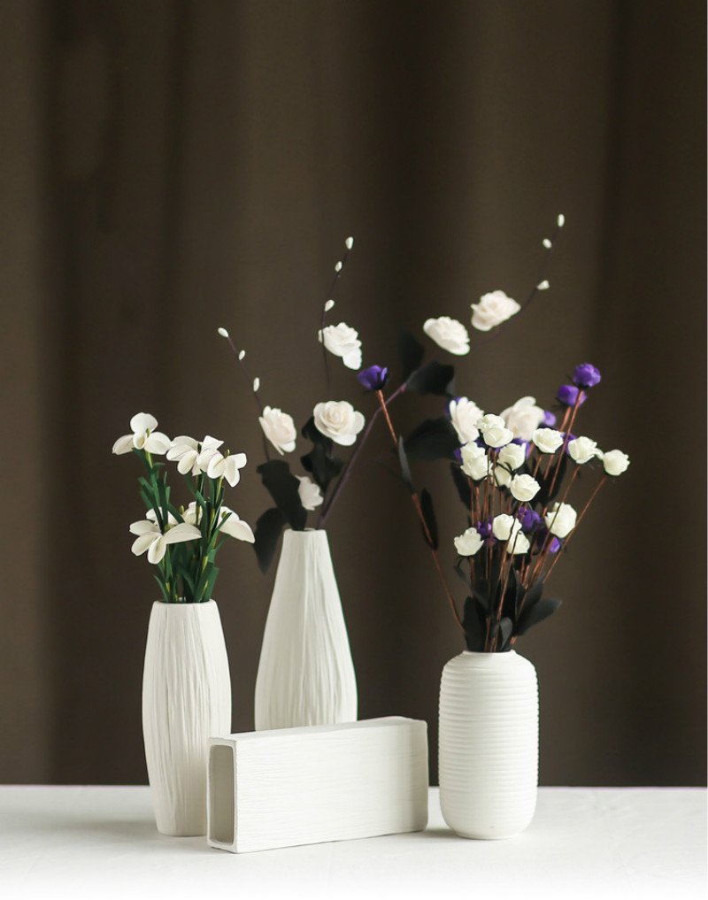 Необычные вазы с цветами