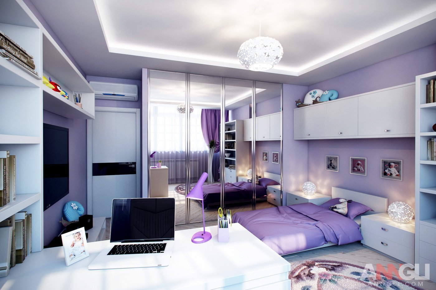Комната для девочки подростка в современном стиле