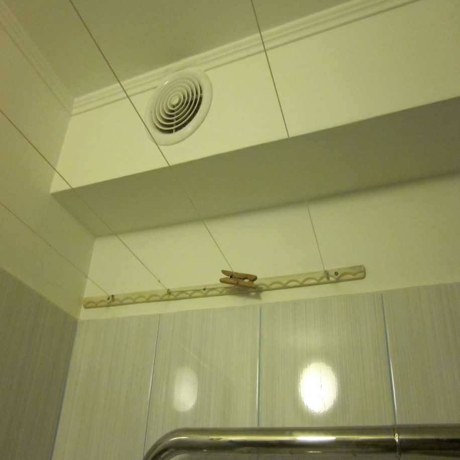 Вытяжка для вентиляции в ванной
