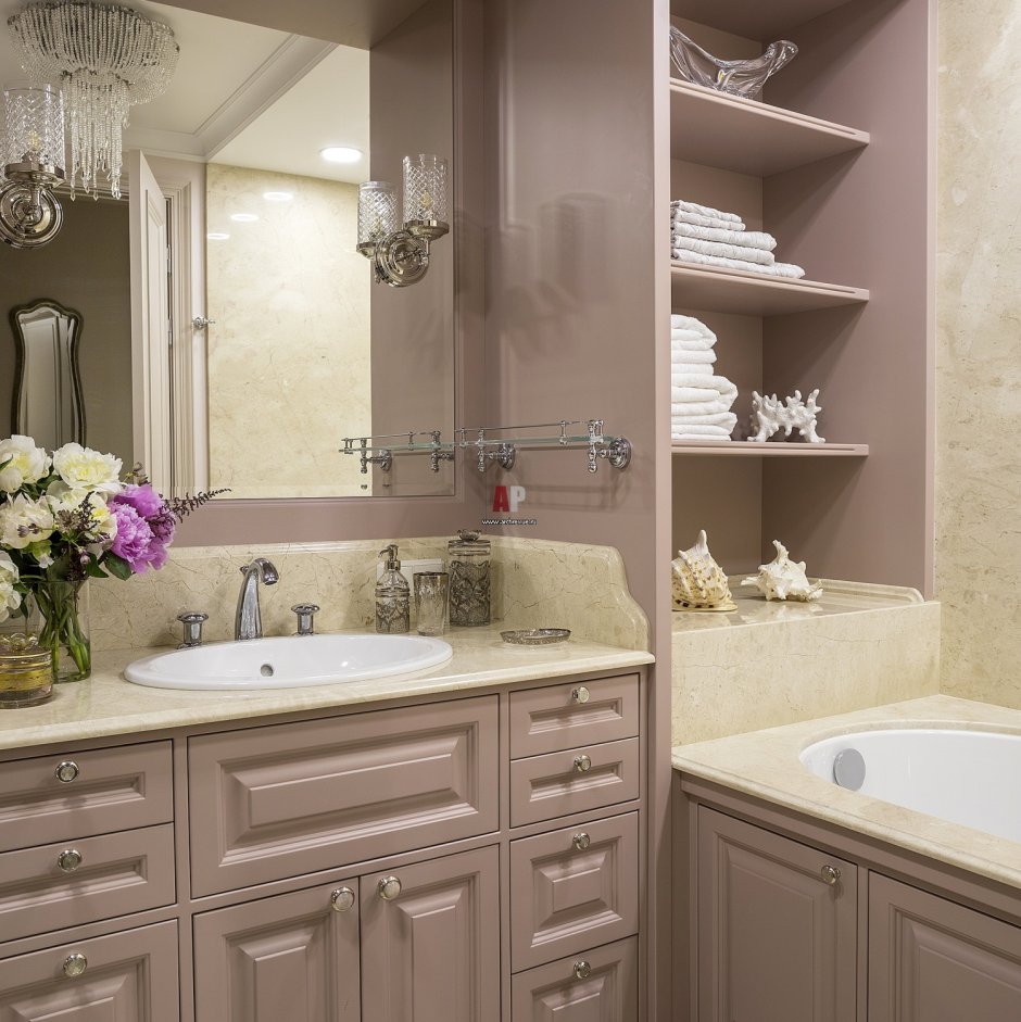 Шкафчик встраиваемый в ванную комнату