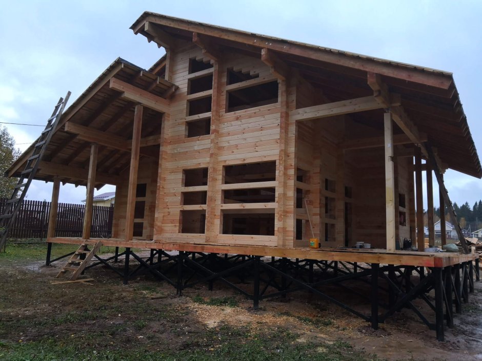 Дома на сваях под ключ проекты