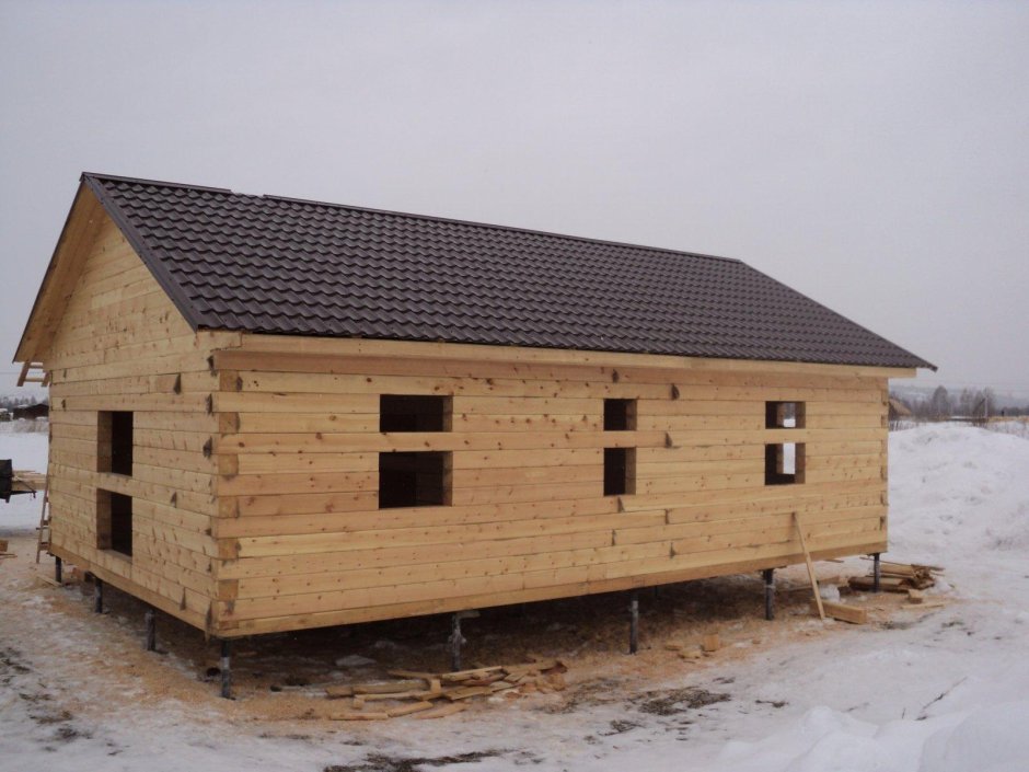 Дом из бруса 150 на 150 одноэтажный