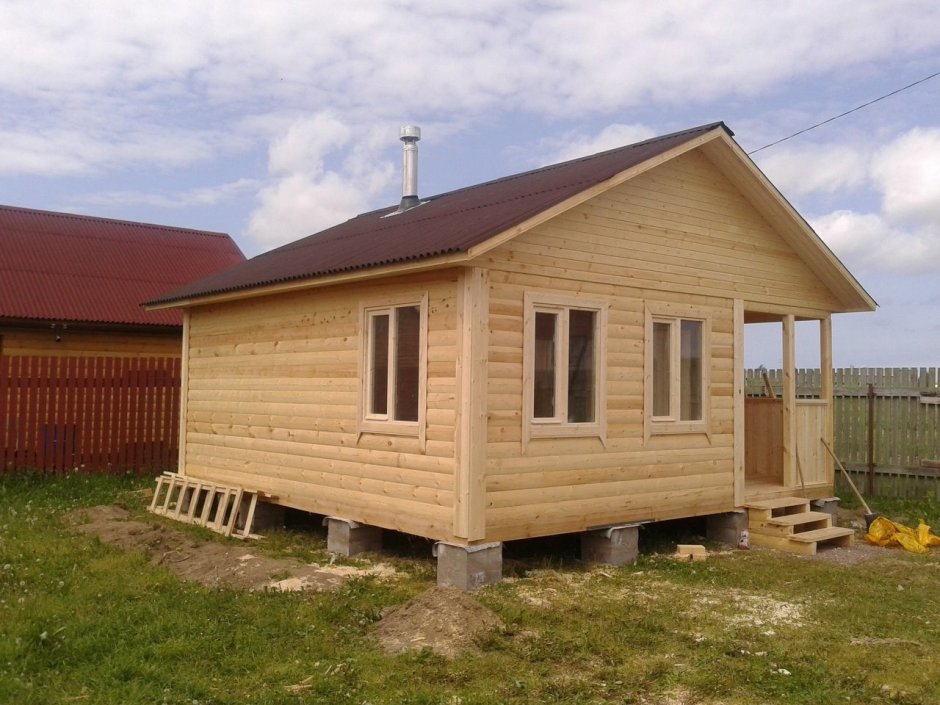 Баня каркасная 6х6 Одноэтажная