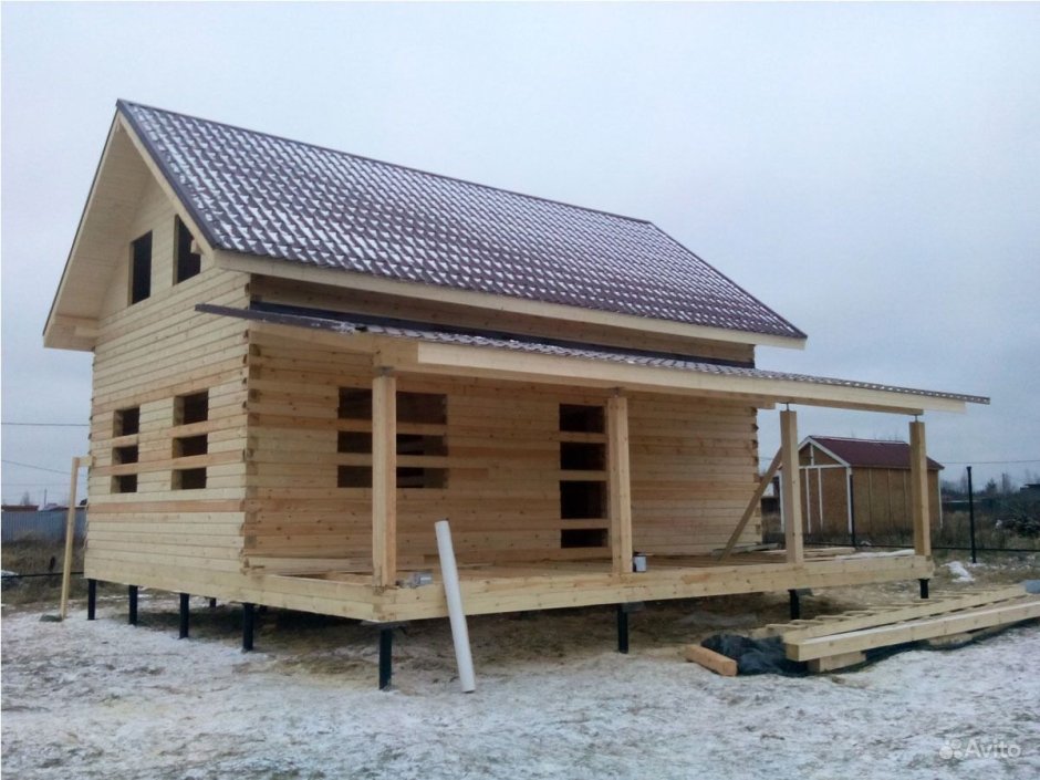 Каркасный дом фундамент сваи