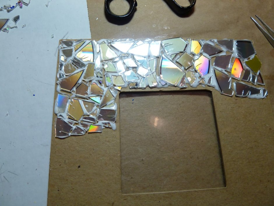 Мозаика из компакт дисков