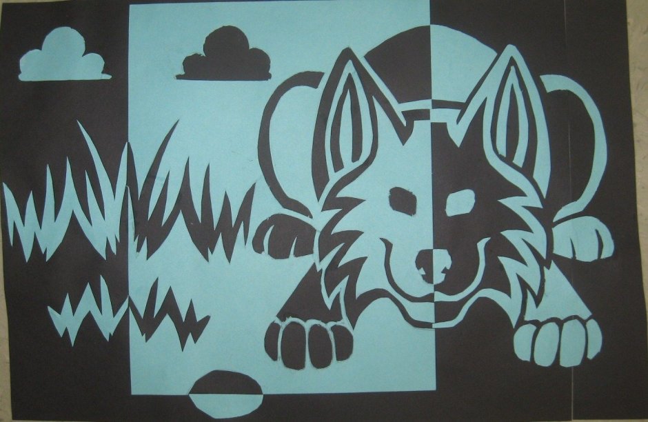 Транспарантное вырезание из бумаги