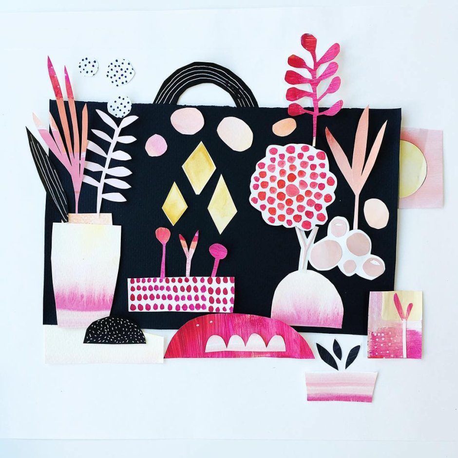 Апликация обрезная мозайка