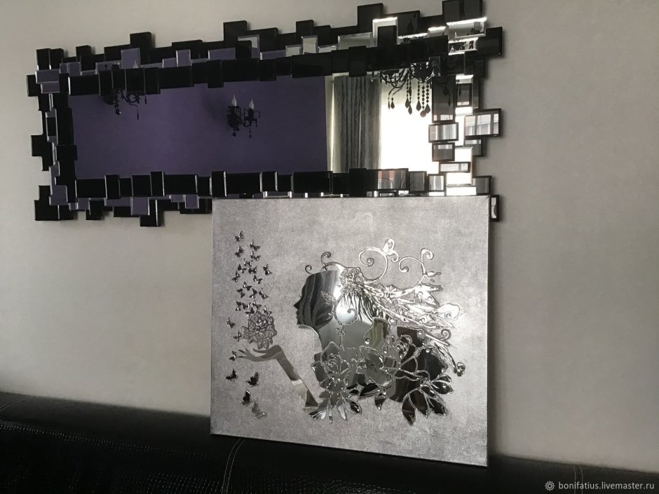 Картины с зеркальным эффектом