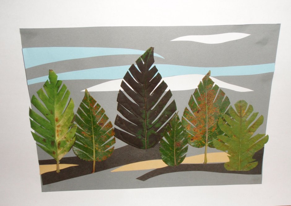 Объёмная аппликация из бумаги