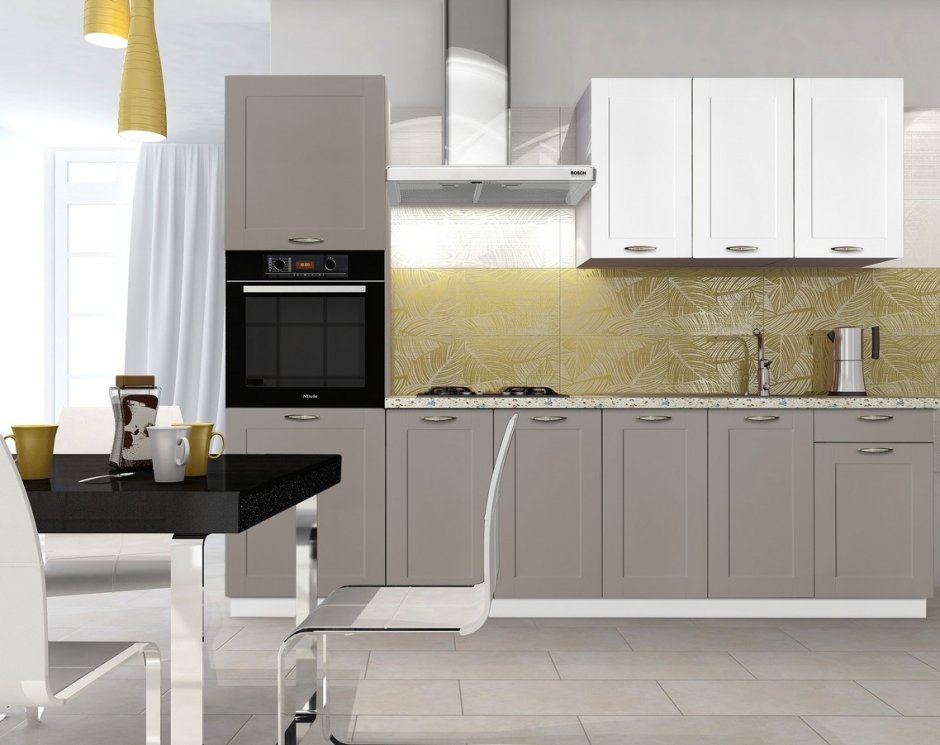 Кухня софт грей