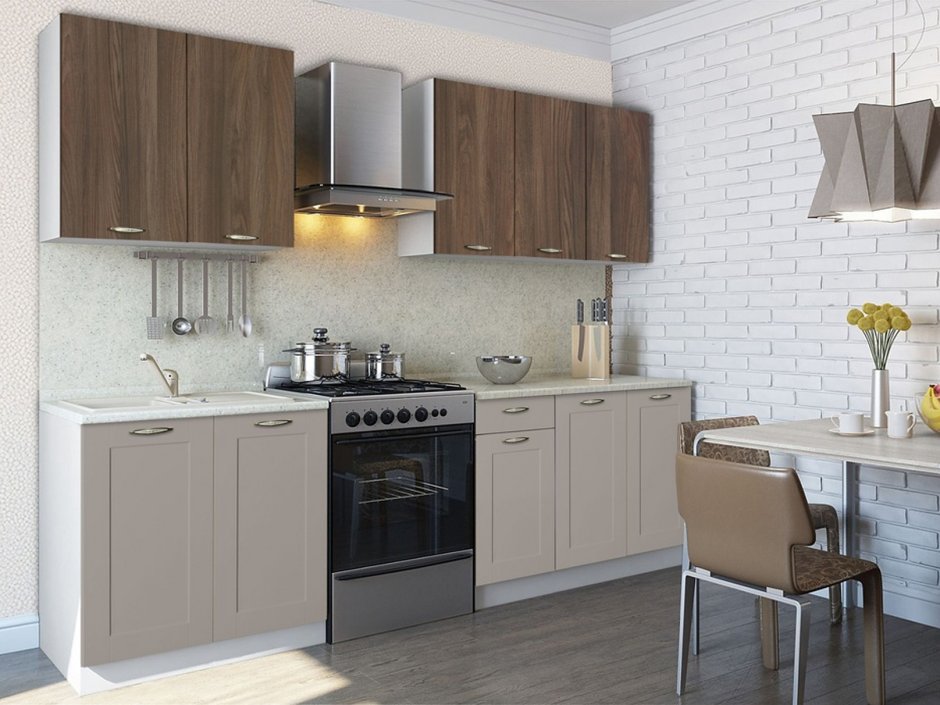 Кухня Базис Николь грей