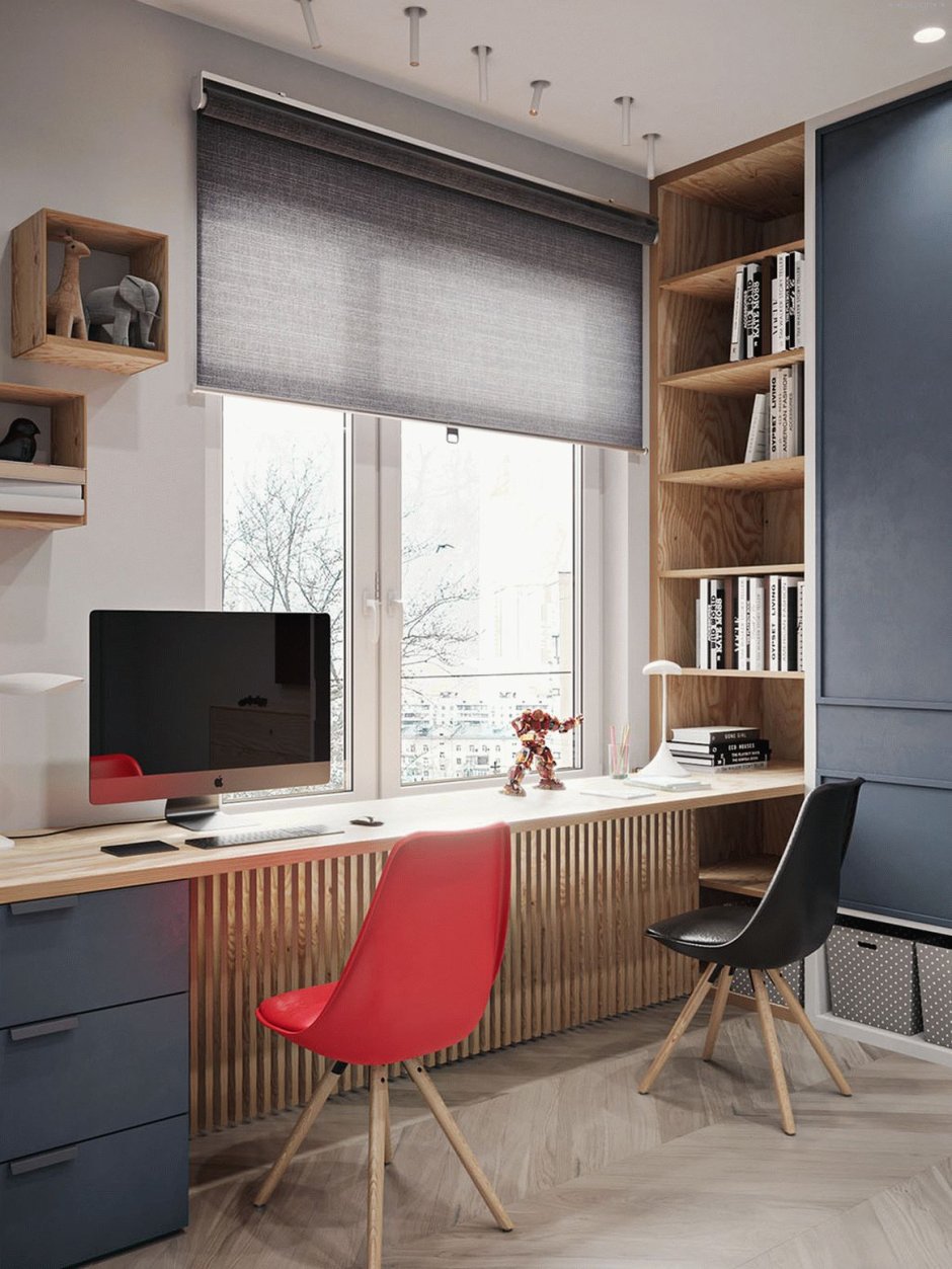 Шкаф вокруг окна