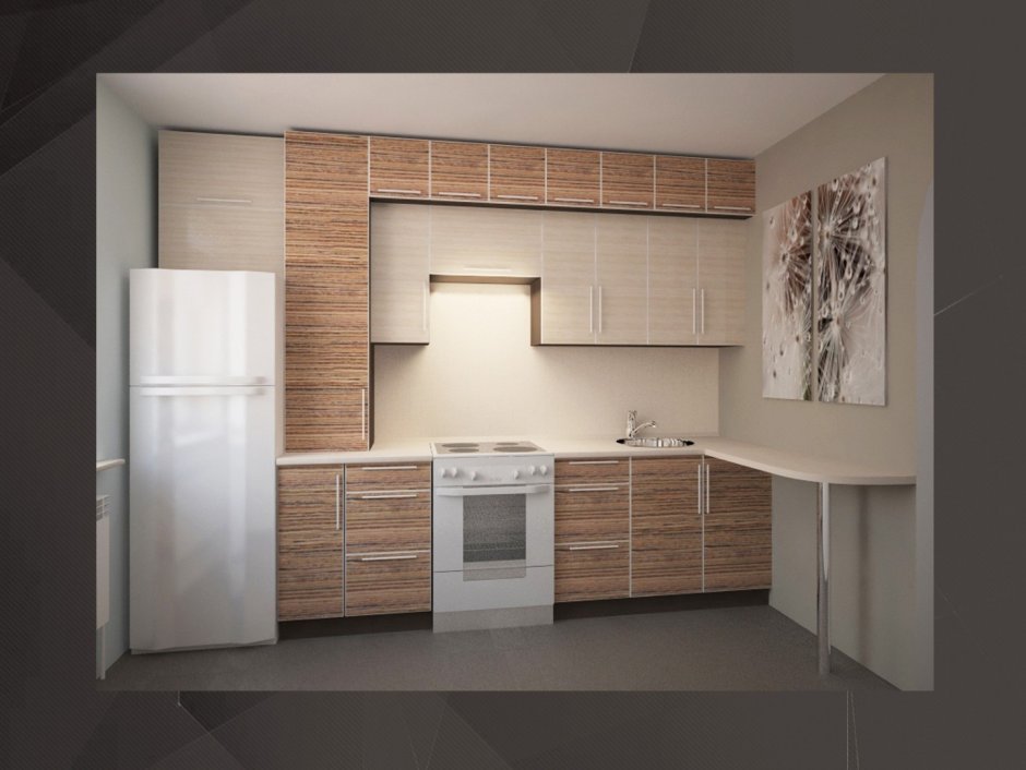 Кухня Эггер зебрано