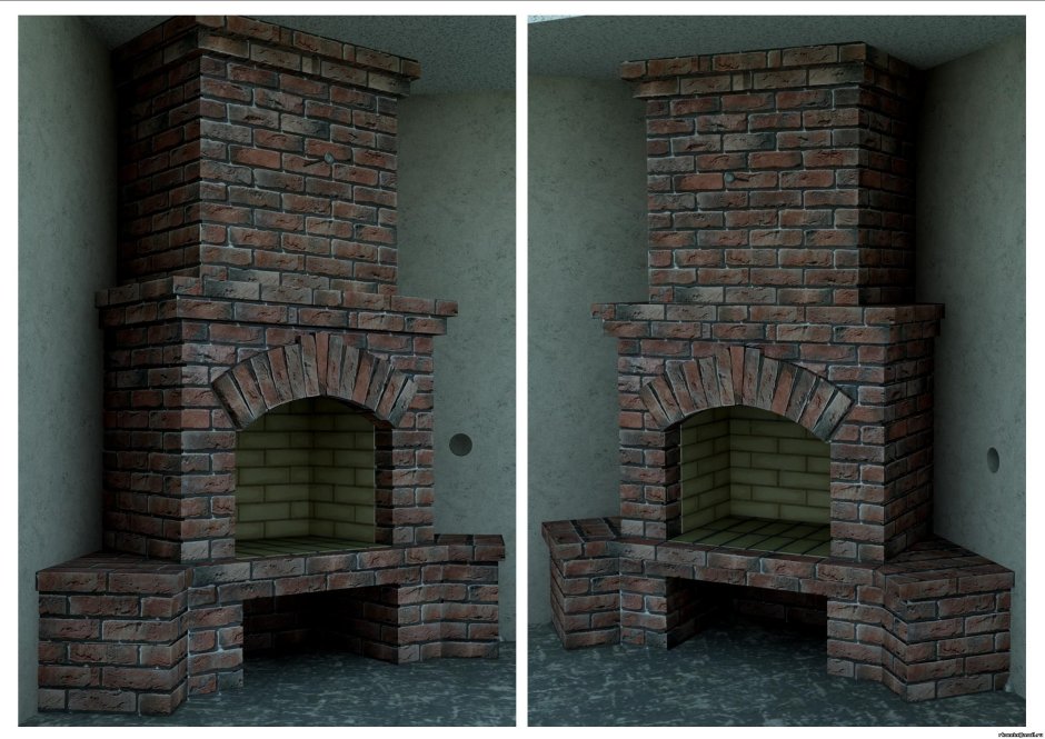 Угловой камин своими руками