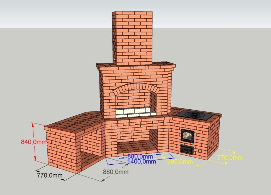 Печи с лежанкой из кирпича