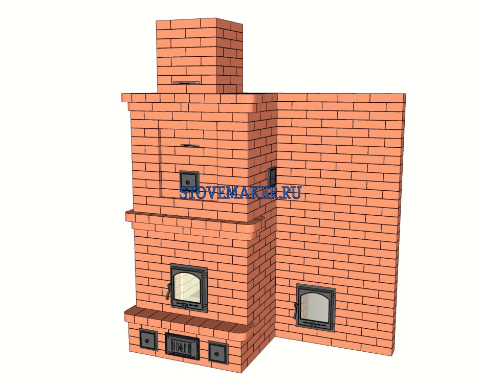 Угловая печь порядовка