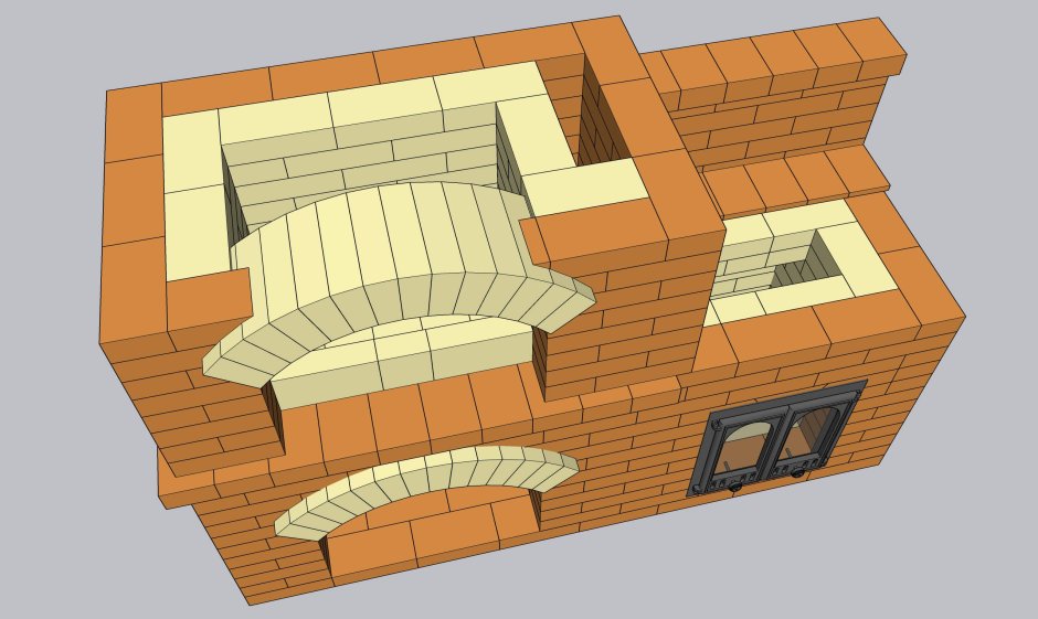 Барбекю big r-400 с коптильней порядовка