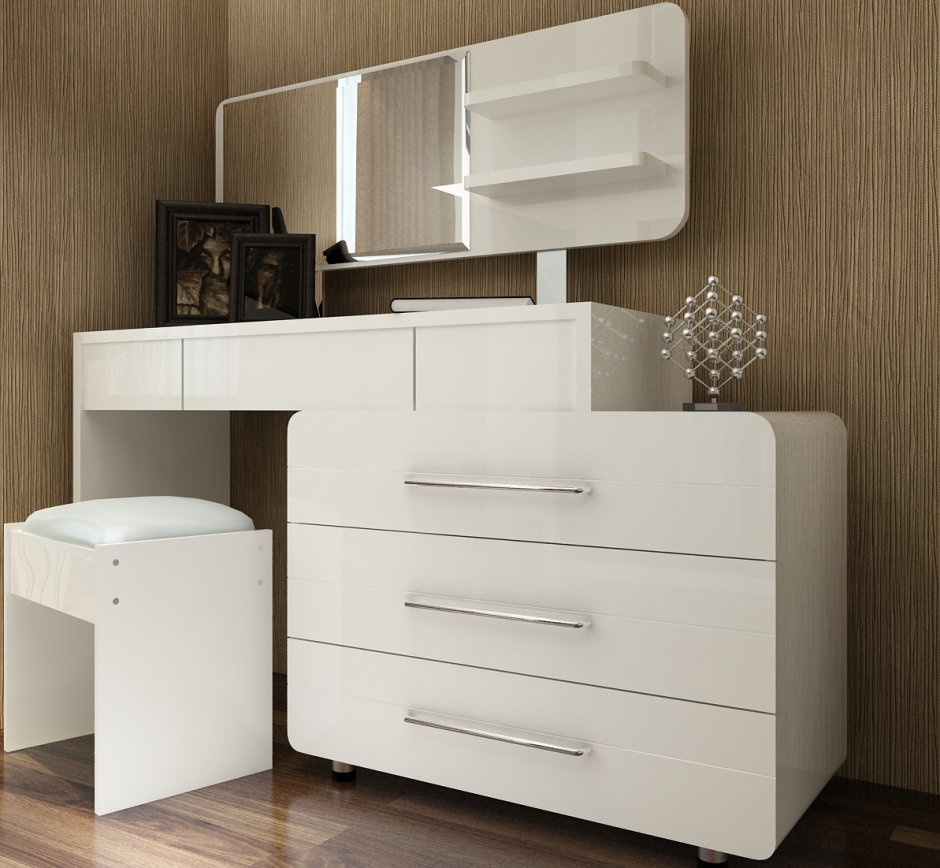 Письменный стол с комодом с общей столешницей