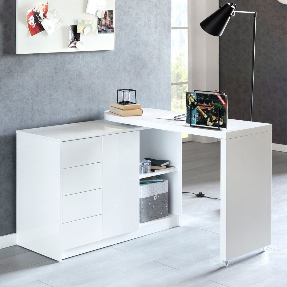 Стенка в гостиную с рабочим местом