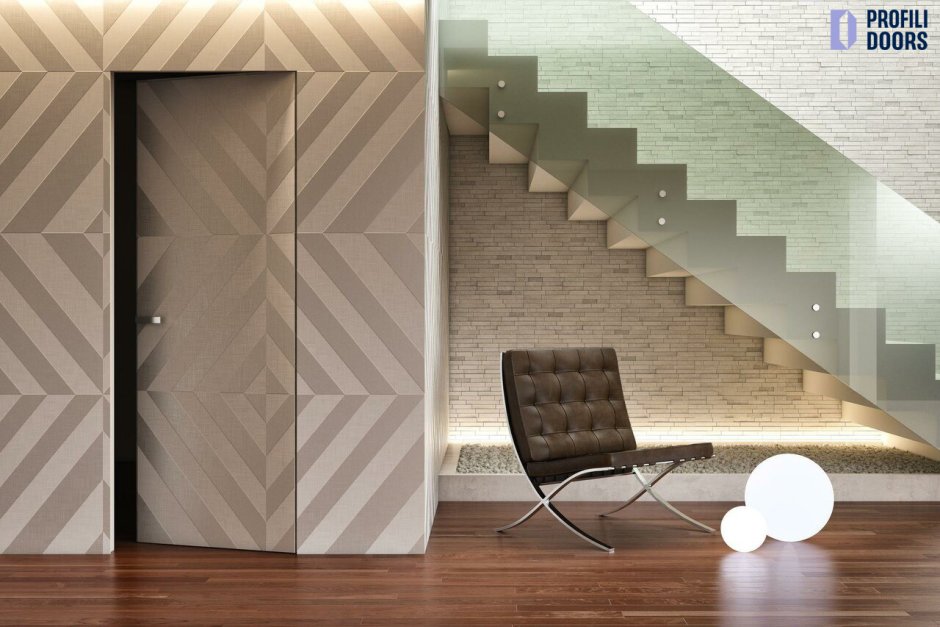 Двери невидимки в интерьере