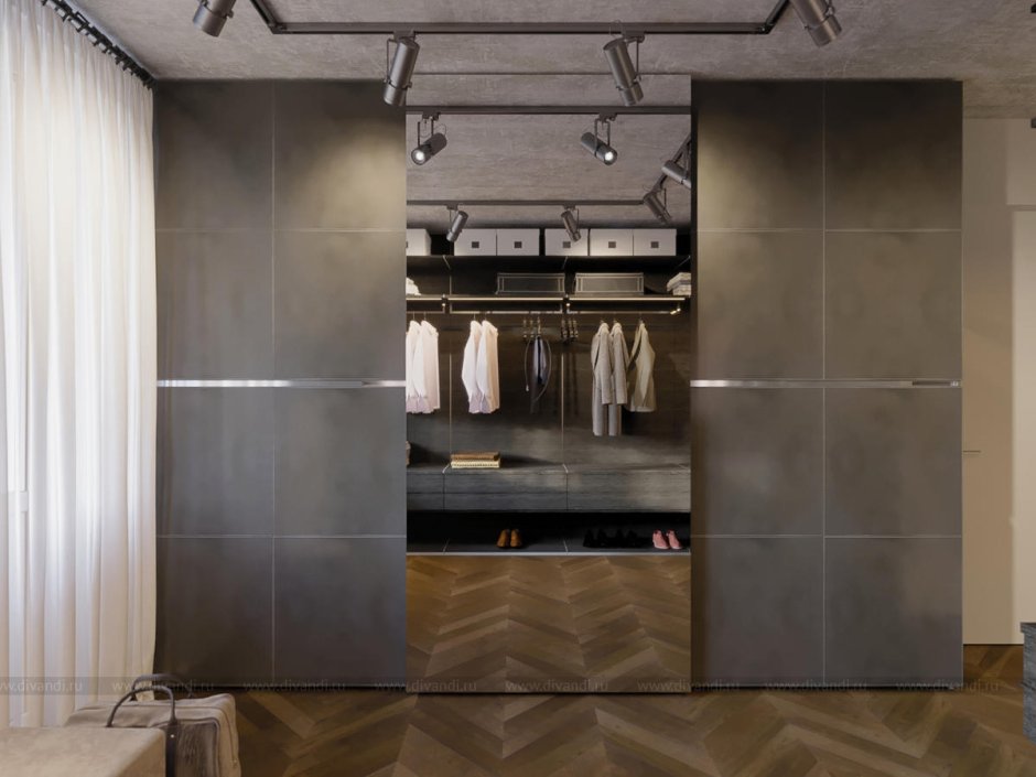 Шкаф лофт бетон