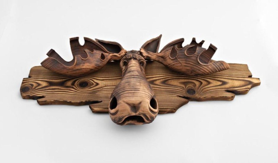 Вешалка из дерева из фанеры