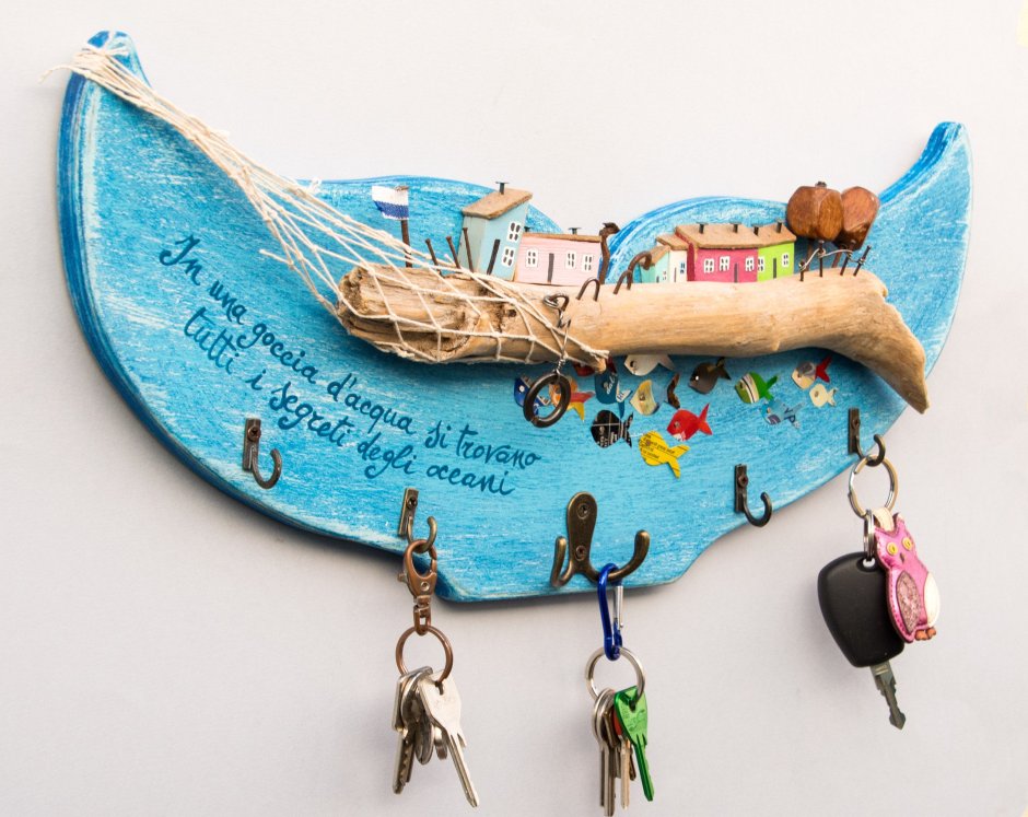 Рыба из доски для декора