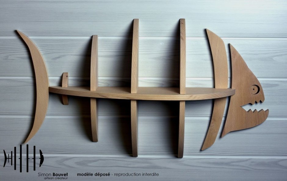 Доска разделочная в виде рыбы