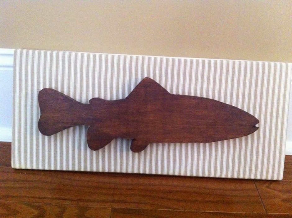 Деревянные рыбки декор