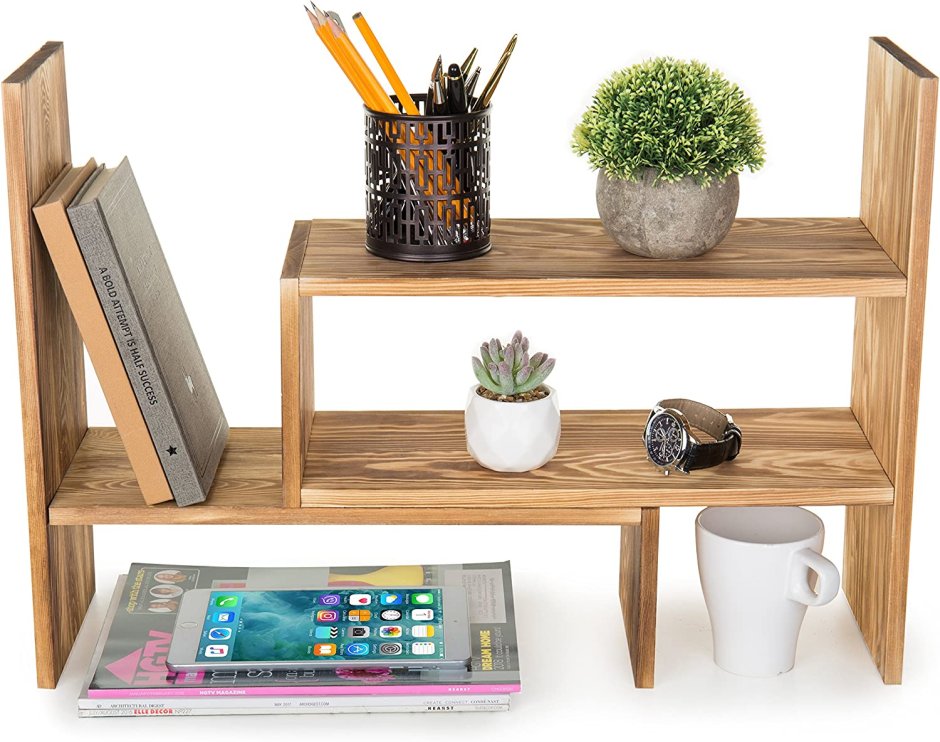 Полка настольная деревянная