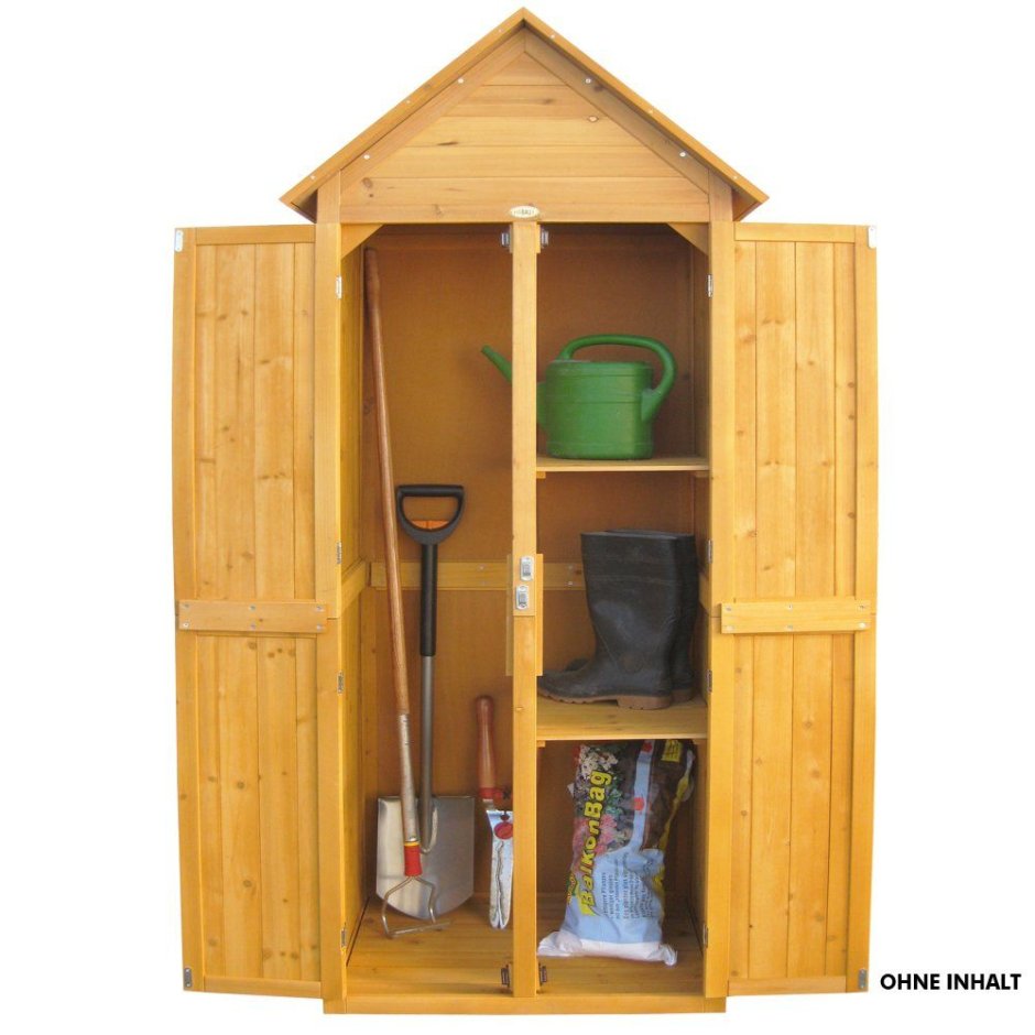 Шкаф для садового инвентаря деревянный