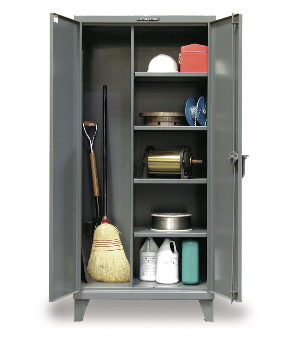 Шкаф хозяйственный металлический ШМС-6.15 (756x450x1850 мм)