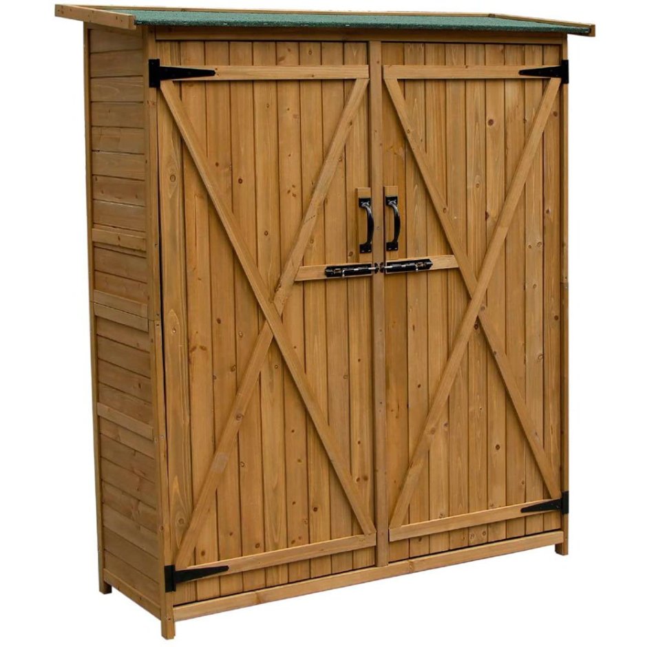 Шкаф уличный деревянный