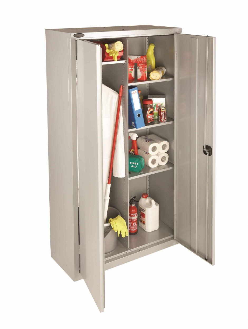 Шкаф хозяйственный металлический ШМС-6.15 (756x450x1850 мм)