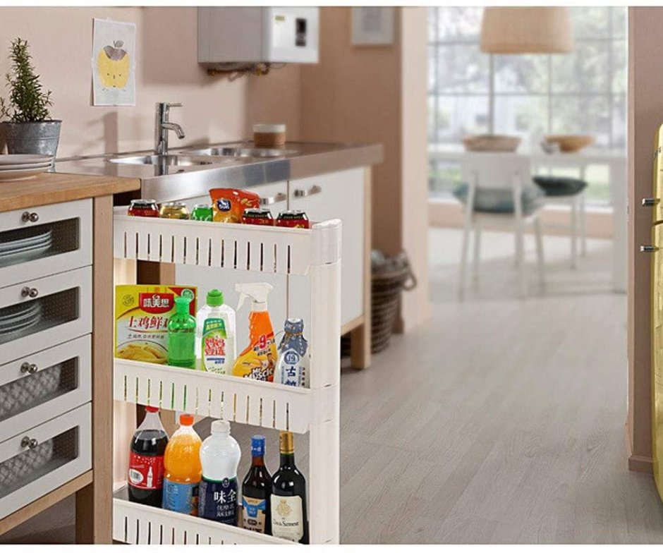 Выдвижные полки из досок