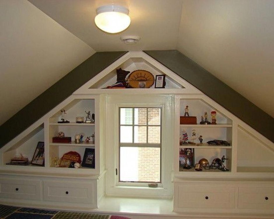 Ниши на мансарде