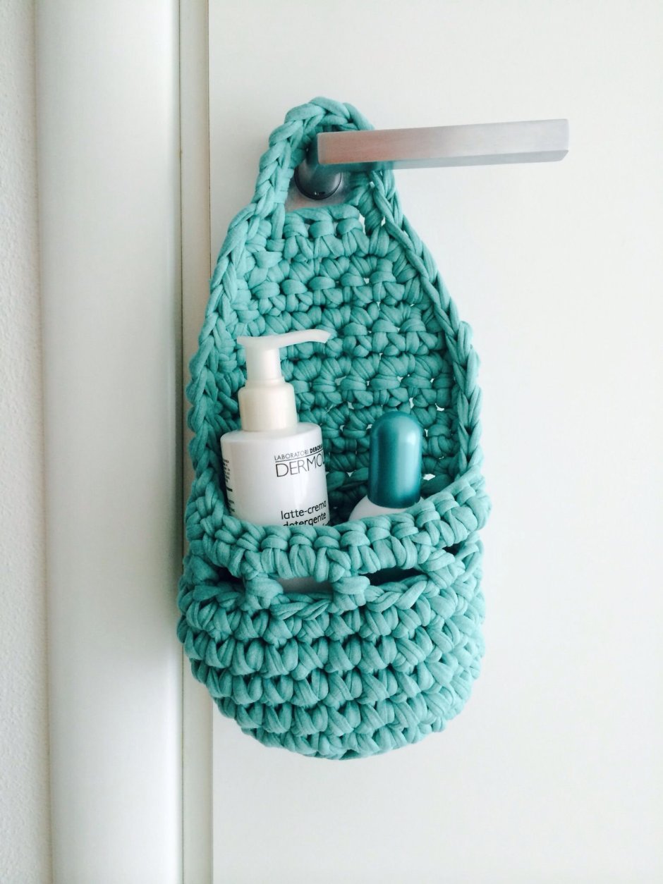 Вязаный органайзер для хранения