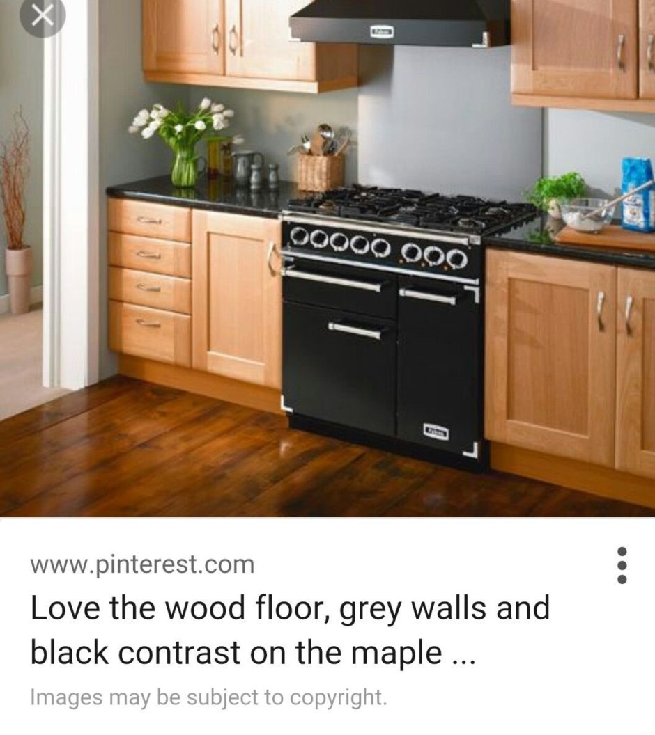 Газовая плита в кухонном гарнитуре