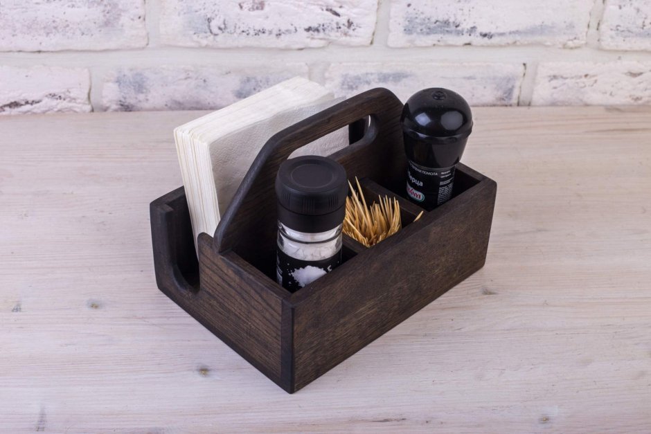 Большая подставка с диспенсером под салфетки Foxwoodrus (165 мм)