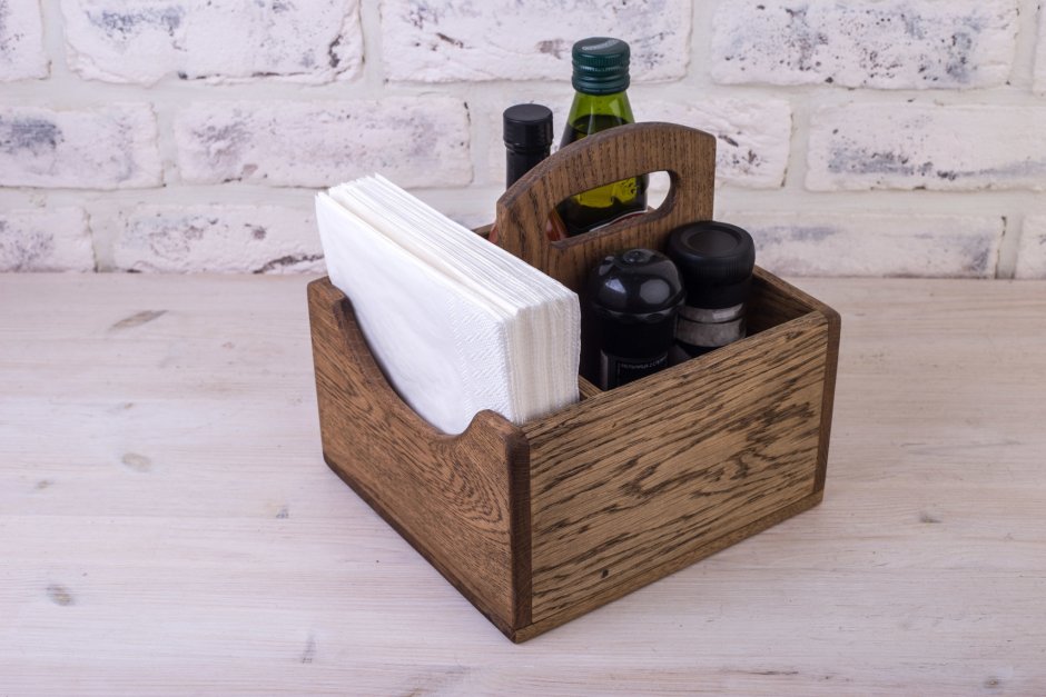 Большая подставка с диспенсером под салфетки Foxwoodrus (165 мм)