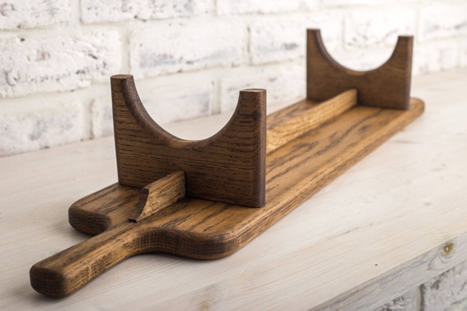 Деревянная подставка для кухонных принадлежностей