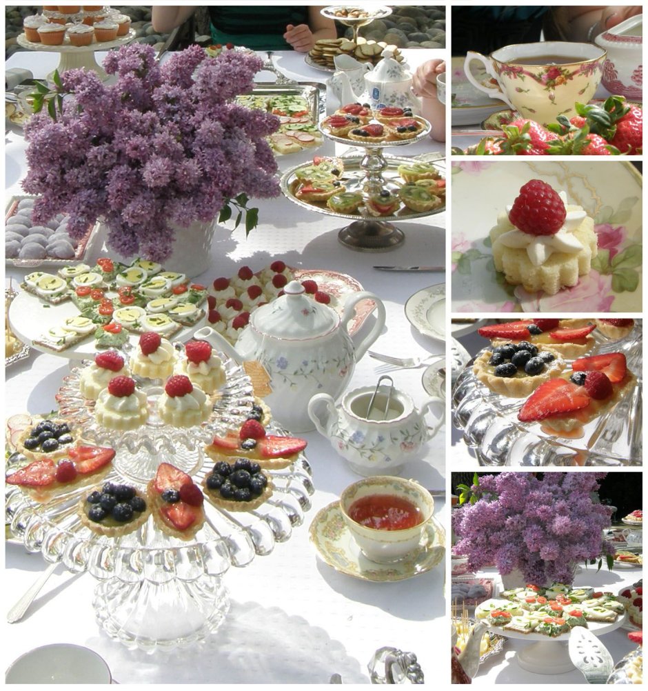 Сервировка стола для чая