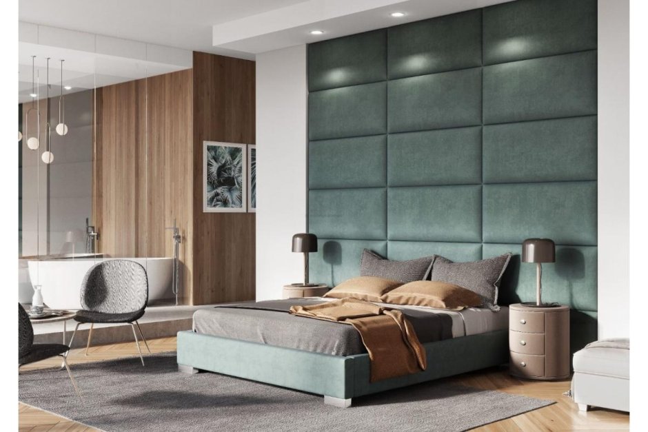 Мягкие стеновые панели для спальни