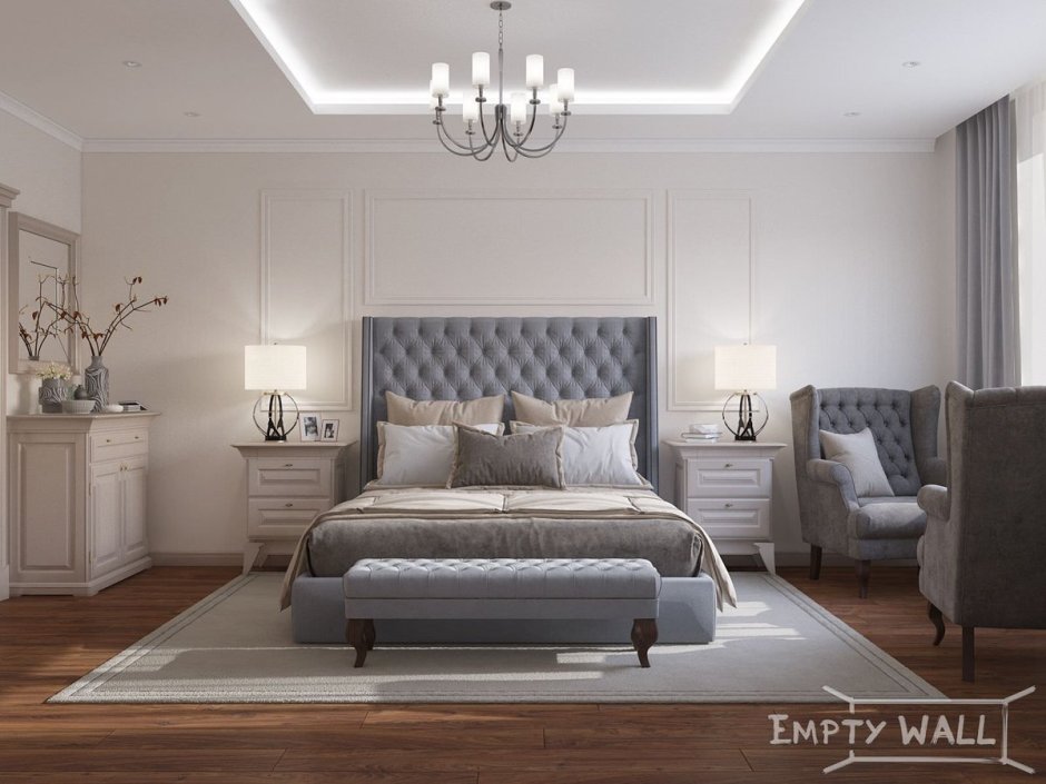 Спальня Неоклассика Пинтерест