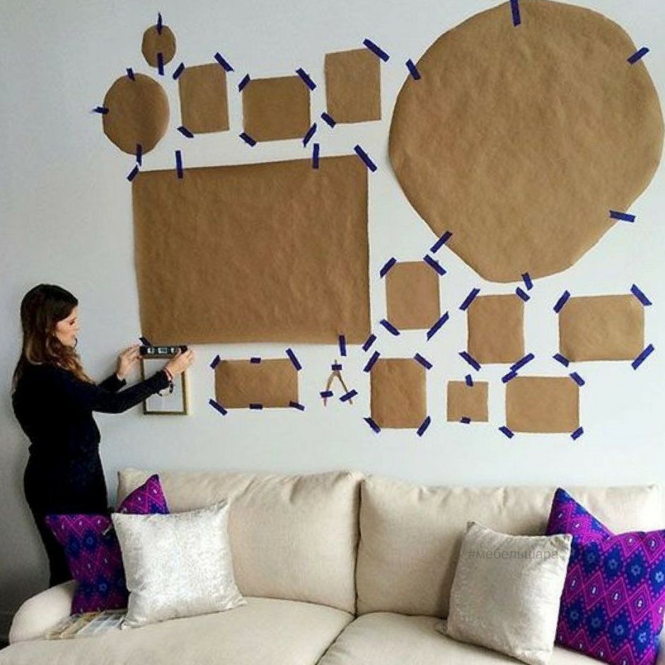 Декор из картона на стену