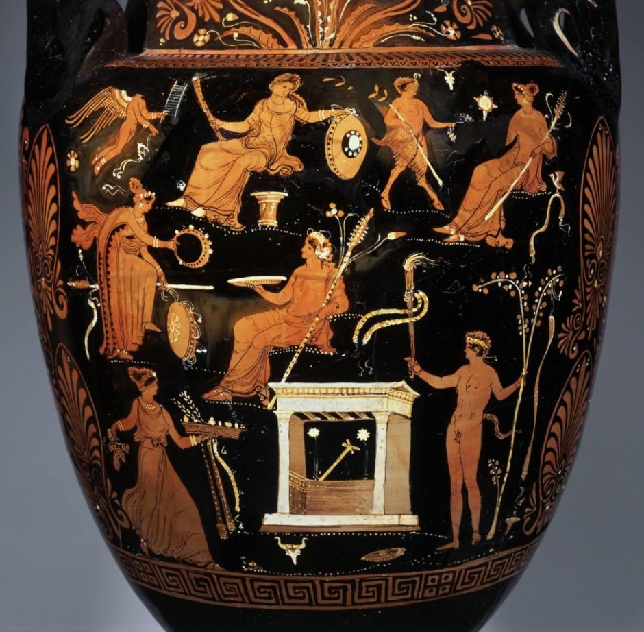 Амфоры и вазы греческие силуэты